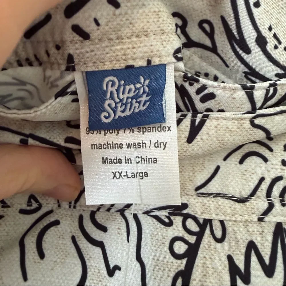 NWT Rip Skirt Wrap Skirt FloraRustica Length 2 Size XX-Large Tan Black Beach